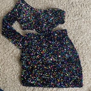 Large Love and Lemonade sequin dress